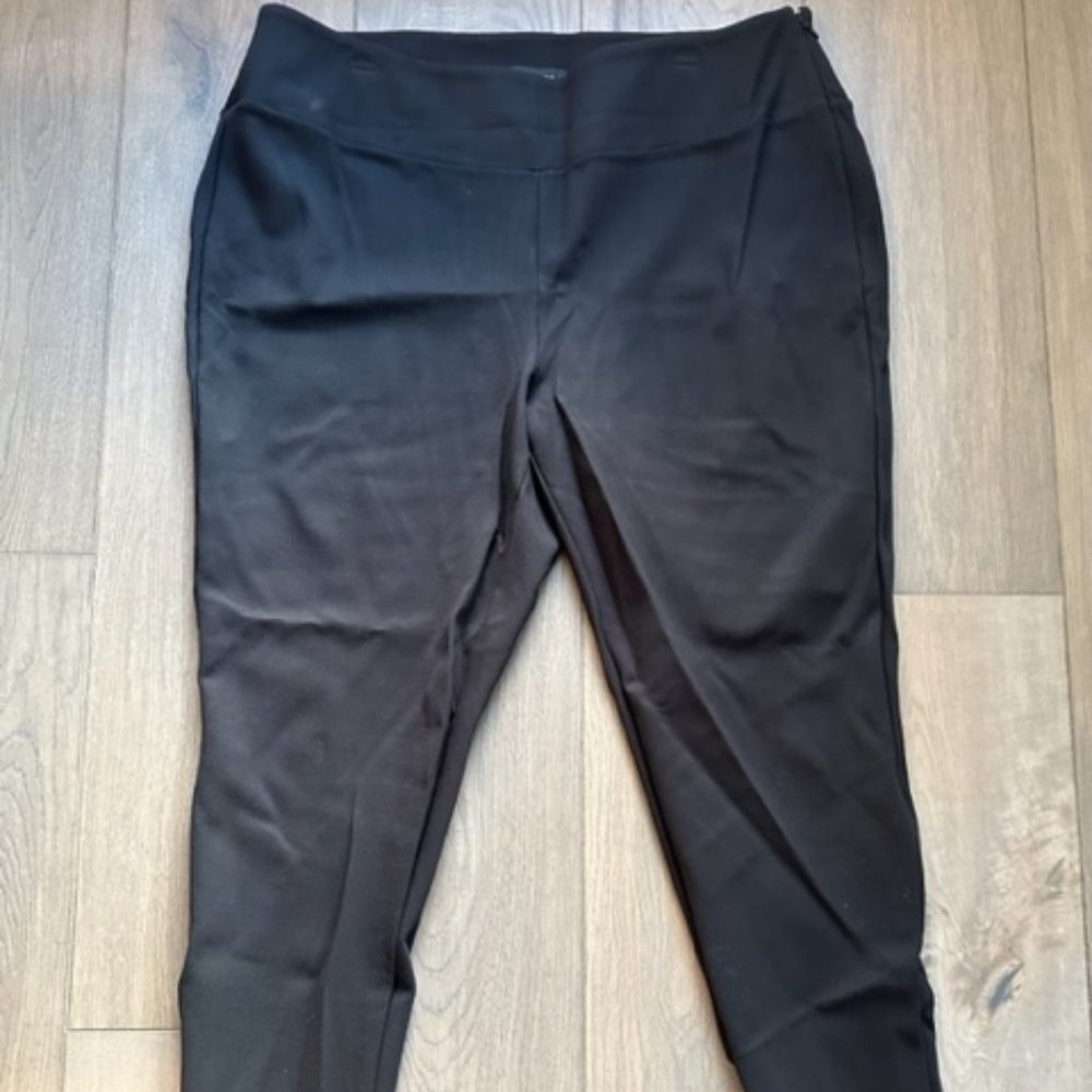 TALBOTS WOMENS ZIPPER ACCENT FULL LENGTH PULL ON PANTS